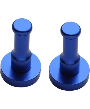 Zerodeko Coat Hooks 2pcs Wall Mount Towel Rack Black Hooks for Hanging Metal Robe Hooks Coat Hook Hanger Space Aluminum mediumx2pcs Bluex2pcs - Buy Online on GoSupps.com