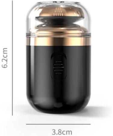 Capsule Razor Mini Portable Electric Shaver Capsule Razor with Rotary Nose Hair Trimmer Capsule Razor Ipx7 Waterproof Washable Rotary Razor (White) - Buy Online on GoSupps.com
