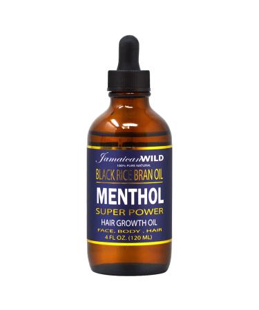 Jamaican Wild Black Rice Bran Oil Menthol Oil 4oz
