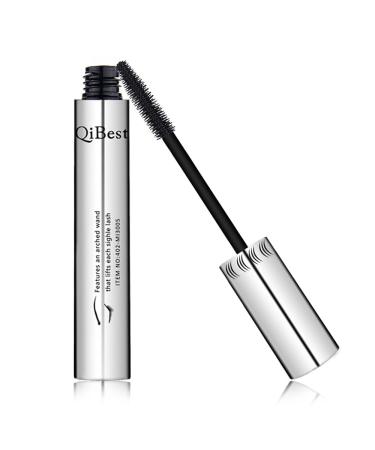 Makeup QiBest Silver Tube Big Eye Mascara Slender Curl Waterproof Plumping Smoothing and Lengthening Liquid