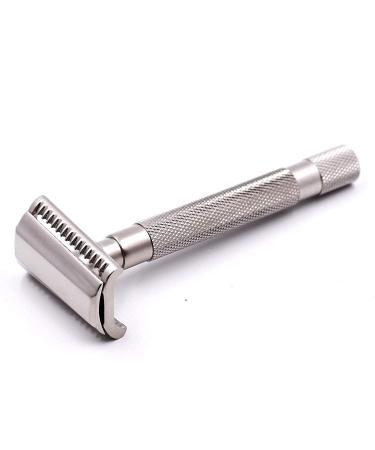 Buy Parker Semi Slant Safety Razor with 5 Premium Double Edge Blades Satin Chrome | International Shipping - Buy Online on GoSupps.com