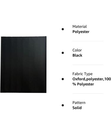 600D Polyester Canvas Fabric - Black - 60 Width - 1 Yard | Durable & Waterproof - Buy Online on GoSupps.com