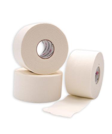 SHIELD | 3-Pack White Athletic Tape 1.5 Inches x 15 Yards - Made in USA Easy Tear Rigid Very Strong. First aid Injury- Athletic Medical Therapy Trainers