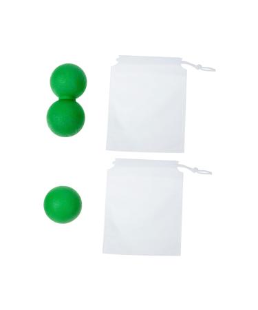 Beaupretty 3 sets fascia ball massage ball shoulder-neck massage device massage balls double sleeping bag painful muscle roller spherical relaxation ball solid TPE fitness