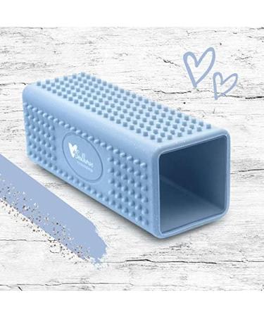 Soulhorse Pinky Silicone Brush - Ultimate Animal Hair Remover for Pets | Dog Cat Horse | Lint & Fluff Cleaner for Clothes Carpet Car Sofa (Light Blue Glitter) - Buy Online on GoSupps.com