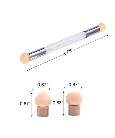 WOKOTO 10 Pcs Nail Ombre Brushes Kit | Gradient Nail Brushes Set with Nail Sponges, Liner Brushes, and Dotting Tools - Buy Online on GoSupps.com