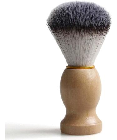 NHPY Men's Razor Brush - Premium Wooden Shaving Brush for Beard & Facial Hair Cleaning | Perfect for Smooth Shaving & Soap Foaming - Buy Online on GoSupps.com
