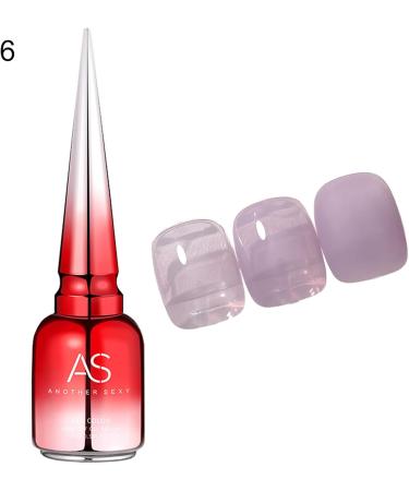 YOXIER Nail Jelly Polish Bright Translucent Jelly Polish Varnish UV Gel 15ml Delicate 6 - Buy Online on GoSupps.com