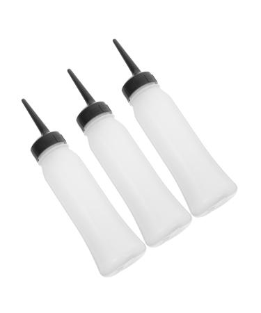 Hemobllo 3 pi ces Bouteilles de Capillaire Rechargeables PP Flacons Applicateurs pour Salon et Soins Beaut avec chelle Gradu e pour Shampooing et Coloration