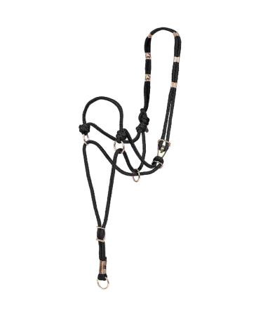 Mustang Be Good Control Poly Rope Halter Black