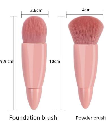 Mkcavne Portable Makeup Brush Set for Cosmetics Foundation Blush Powder Eyeshadow Blending Makeup Brush Beauty Tool - Buy Online on GoSupps.com