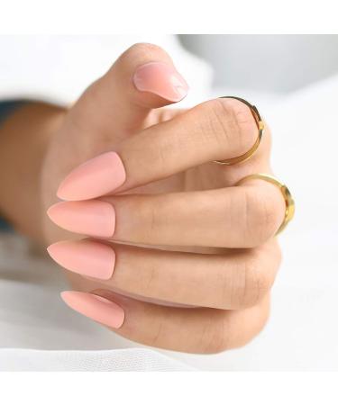 Sethexy Glossy Stiletto False Nails - 100 PC Acrylic Press-On Pink Nail Tips for Women & Girls - Buy Online on GoSupps.com