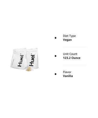 Huel Vanilla Flavor Nutritionally Complete 100% Vegan Powdered Meal - 2 Pouches (7.7lb) | 28 Meals - Buy Online on GoSupps.com