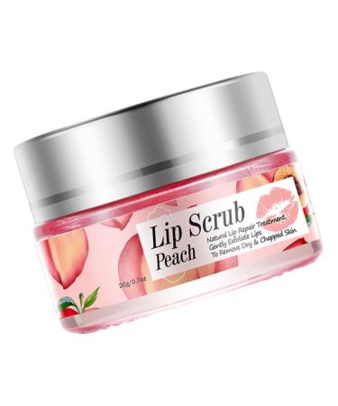 Peach Lip Scrub Exfoliator | Overnight Moisturizer & Lip Repair Balm | Hydrating Sleeping Cream - International Shipping - Buy Online on GoSupps.com