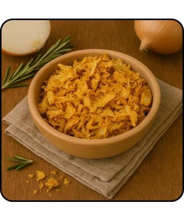 Oignons frits croustillants et dor s pour hot-dogs burgers salades et plats chauds 1 kg | Saveur intense KUCHNIA ZDROWIA 500 g - Buy Online on GoSupps.com