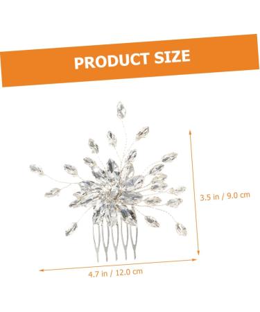 Housoutil Hair Comb Prom Headpiece Rhinestone Headband Bridal Tiara Wedding Hair Wedding Headband Prom Headband Diamond Headpiece Wedding Tiara Accessories Horse Eye Bride Alloy - Buy Online on GoSupps.com