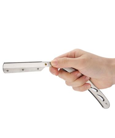 Navaja Barbero Men's Razor - Traditional Stainless Steel Shaving Tool Non-Slip Comfortable Foldable Design | Perfect for Haircuts - Buy Online on GoSupps.com