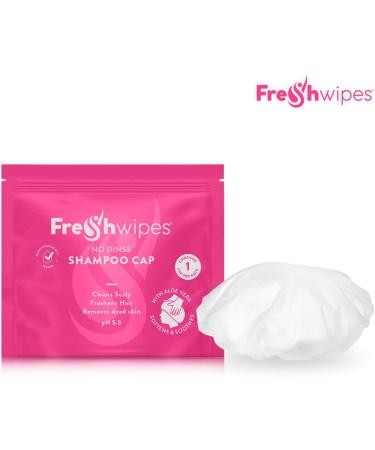 FreshWipes Shampoo Cap - Microwaveable Hat with Conditioner for Elderly and Disabled - No Rinse Hair Washing Solution - 1 Count - Buy Online on GoSupps.com