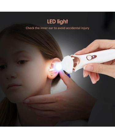 Rechargeable Electric Ear Suction Set for Kids | Luminous Ear Pick for Safe Ear Wax Removal | Visual Light for Children's Ear Cleaning - Buy Online on GoSupps.com
