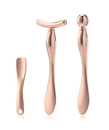 Sibba 3 PCS Makeup Spatula Set - Beauty Skincare Tools for Facial Lotion, Face Cream, Masks - Metal Spoons for Mixing and Applying Creams - Esthetician Approved - Buy Online on GoSupps.com