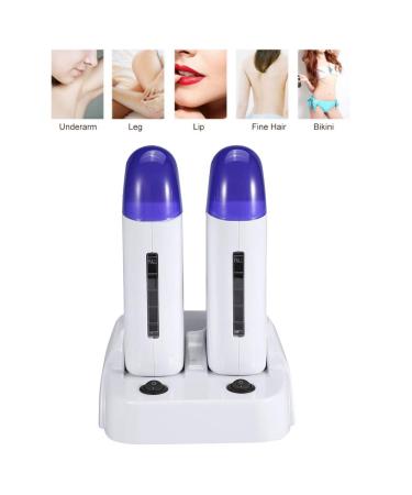 Premium Roll-On Wax Warmer for Smooth Hair Removal - Portable & Dual Heating Base (UK220VTWO) | Ideal for Men & Women - Buy Online on GoSupps.com
