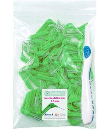 Buy Sanacos Interdental Brushes 3-5mm (0.75mm) - 60 Pieces Bag | Dental Hygiene Tools for Healthy Teeth & Gums - International Shipping Available - Buy Online on GoSupps.com