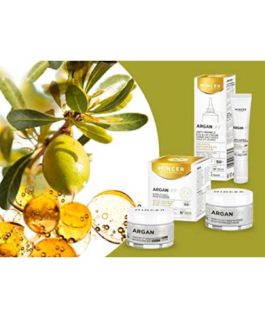 Mincer Pharmaceutical Argan Life 50+ Anti-Wrinkle Eye & Lip Cream - Dark Circle Treatment for All Skin Types with Argan Oil & Troxerutin | 15ml - Buy Online on GoSupps.com