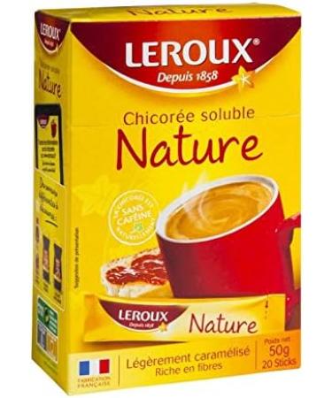 LEROUX - Soluble Chicory Stick Nature 50G - Pack of 4 - Sold by the pack - Buy Online on GoSupps.com