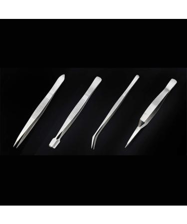 Multi-Function Tool Precision Tweezers 4 Pieces of Precision Tweezers Stainless Steel Thick Electronic Pliers Eyebrow Tweezers Non-Slip Makeup Repair Other Onecolor - Buy Online on GoSupps.com