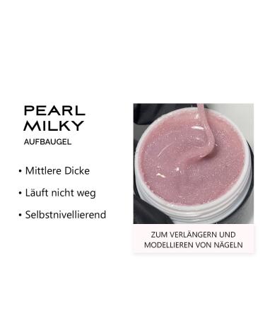 Sincero Salon Aufbaugel - Pearl Milky UV Gel for Nail Extension & Modeling - 15ml Acrylic & Color Gel - Perfect for Nail Art & Gel Nails - Buy Online on GoSupps.com