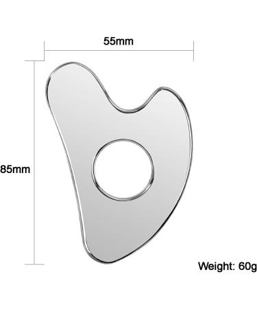 Liuchanghe Gua Sha Stainless Steel Facial Tool | Gua Sha Scraping Massage for Face Eyes Neck & Body - Shop Internationally - Buy Online on GoSupps.com