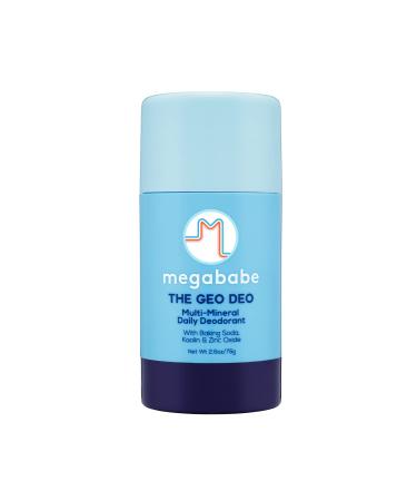 Megababe Daily Deodorant - The Geo Deo with Multi-Minerals | Aluminum-Free  All Natural | 2.6 oz