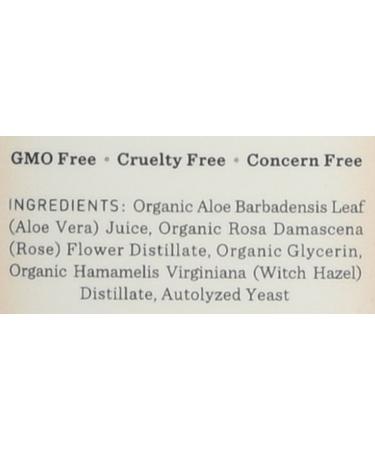 Nourish Organic Aloe & Witch Hazel Toner | GMO-Free, Cruelty-Free, Vegan Skincare (3oz) - Buy Online on GoSupps.com