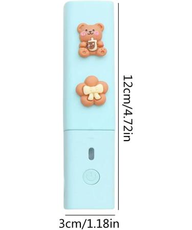 Minii Hair Straightener - Usb Powered Hair Curling Iron 2 in 1 Travel Curling Wand Voltage Curling Iron | Portable Hair Curler Anti-Scald Bangs Curling Iron Suitable for Curly Hair Straighten Fresh Green-send 2 Patch Random - Buy Online on GoSupps.com