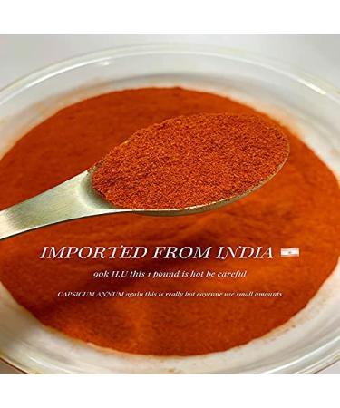 Sweet Sunnah Indian Cayenne Pepper Powder 1 lb - 90k H.U. Spicy & Gluten Free | Potent Capsicum Annum Powder for Food Service - Vegan - Buy Online on GoSupps.com