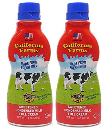 California Farms Sweetened Condensed Milk Full Cream, 14 Oz, Pack of 2 14 Ounce (Pack of 2)