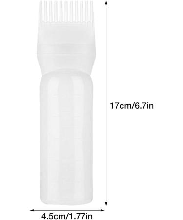 Hair Dye Comb Bottle - Root Comb Applicator Bottle | Portable Hair Dye Applicator Brush With Scale Color Comb Hair Oil Applicator Bottle Oil Comb Hair Tool Applicator Brush Bottle for Home White - Buy Online on GoSupps.com