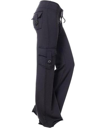 Women's Hiking Cargo Pants - Fashionable Stretch Leggings for Gym & Sports - Black X-Small - Buy Online on GoSupps.com