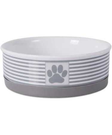 Bone Dry Paw & Patch Ceramic Pet Collection Medium Set - 6x2 Gray - Buy Online on GoSupps.com