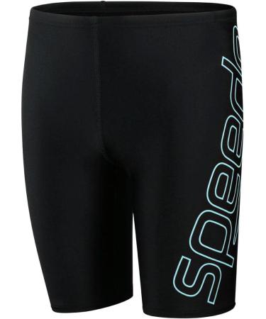 Speedo Boys Boom Logo Swim Shorts | 11-12 Years | Black/Light Adriatic - International Shipping Available - Buy Online on GoSupps.com