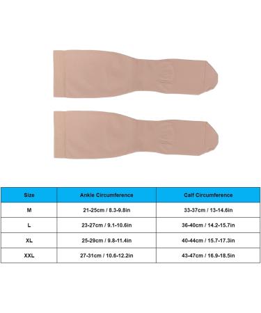Pack of 2 XXL Compression Stockings 23-32 mmHg - Pain-Relieving & Highly Elastic for Pregnancy & Travel - Buy Online on GoSupps.com