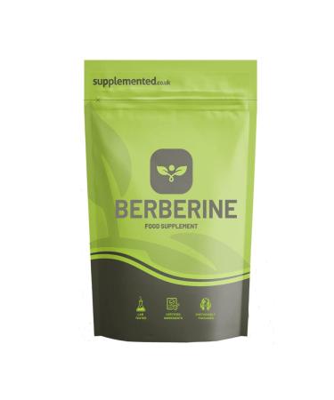Berberine 98% 500mg 180 Capsules UK Made. Pharmaceutical Grade High Strength Supplement Metabolism Blood Sugar 180 Count (Pack of 1)