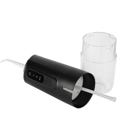 Black USB Rechargeable Oral Irrigator with 360 Rotating Nozzle - Deep Teeth Cleaning for a Refreshing Bathroom Experience - Buy Online on GoSupps.com