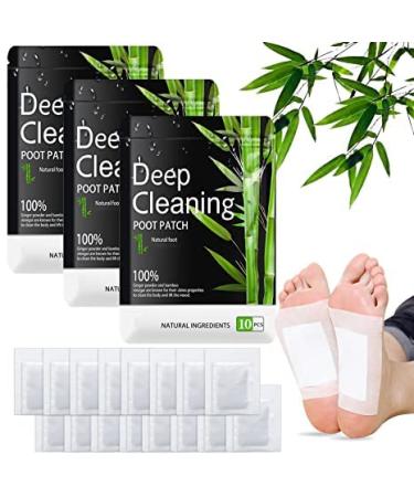 30 pieces detox foot pavement natural detox foot pavement detoxification plaster feet foot care pads detoxification pavement feet footstick pedaling pads for feet and body removal of contamination
