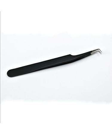 Premium tweezers black for 1:1 and 3D eyelash extension - various versions Tweezer (curved 90 volume)