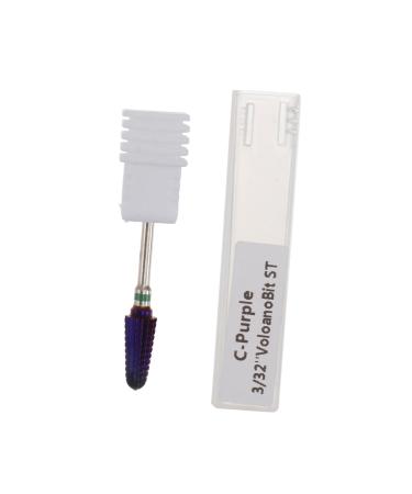 Housoutil 1pc Nail Polisher Tungsten Steel Plastic White Nail Supplies