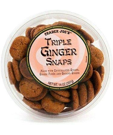 Trader Joe's Triple Ginger Snaps - 3 Pack (14 oz) | Delicious Ginger Cookie | 42 Ounces Total - Buy Online on GoSupps.com