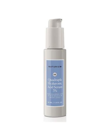 Naturium Quadruple Hyaluronic Acid Serum 5% - Hydrating Anti-Aging Face Moisturizer, Fragrance-Free, 1 oz - Buy Online on GoSupps.com