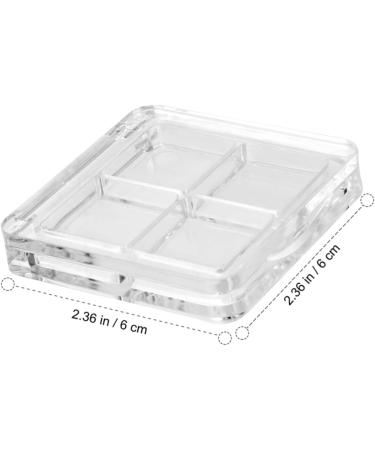 Didiseaon 40 Pcs Boxes Eye Shadow Box Blush for Cheeks Palette Clear Empty Eyeshadow Pallets Blush Box Make up 6x6cmx4pcs Transparentx4pcs - Buy Online on GoSupps.com