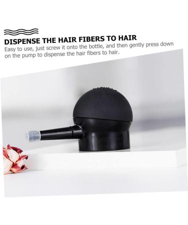 SKISUNO 1pc Silicone Nozzle Hair Fibers Pump Applicator Thickening Hair Spray Empty Spray Black - Buy Online on GoSupps.com
